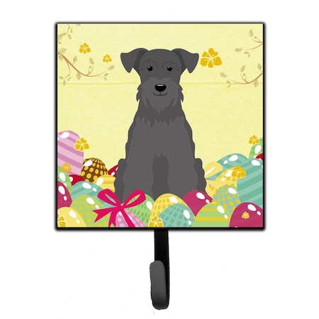 Carolines Treasures Easter Eggs Miniature Schanuzer Black Leash or Key Holder BB6051SH4